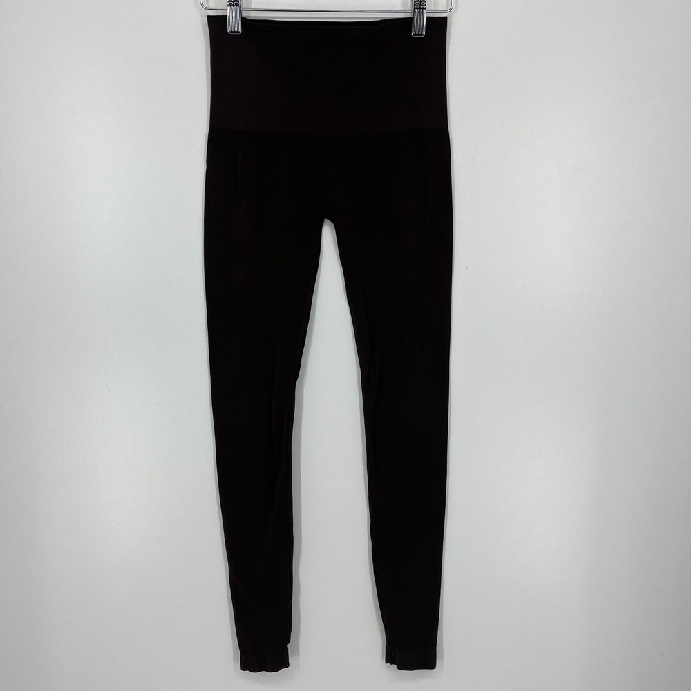 Elietian Women Brown High Waisted Seamless Stretch Leggings One Size ET-2001